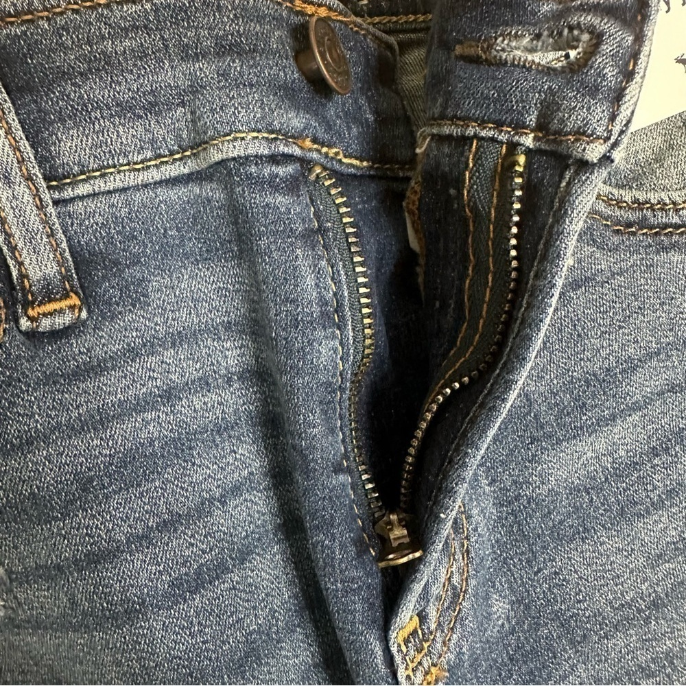 Abercrombie Kids Distressed Stacked Skinny Jean 9/10 Slim Blue NEW WITH TAGS - Picture 4 of 6